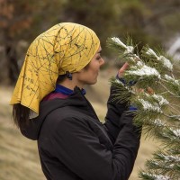 دستمال سر و گردن تیداسان مدل هندسی